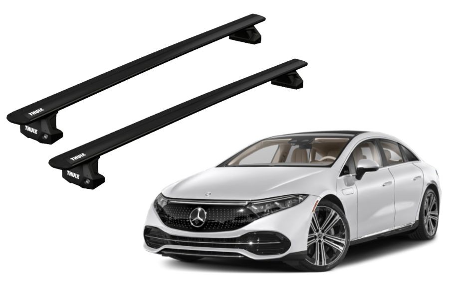 Barras THULE EVO WingBar para autos MERCEDES BENZ EQS desde 2022 - 2024 negro