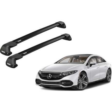 Barras THULE EDGE Flush para autos MERCEDES BENZ EQS desde 2022 - 2024 negro