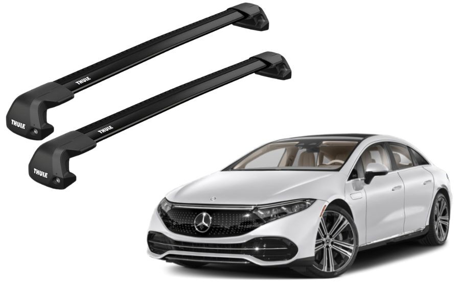 Barras THULE EDGE Flush para autos MERCEDES BENZ EQS desde 2022 - 2024 negro
