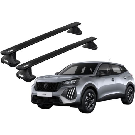 Barras THULE EVO WingBar para autos PEUGEOT 2008 desde 2020 negro