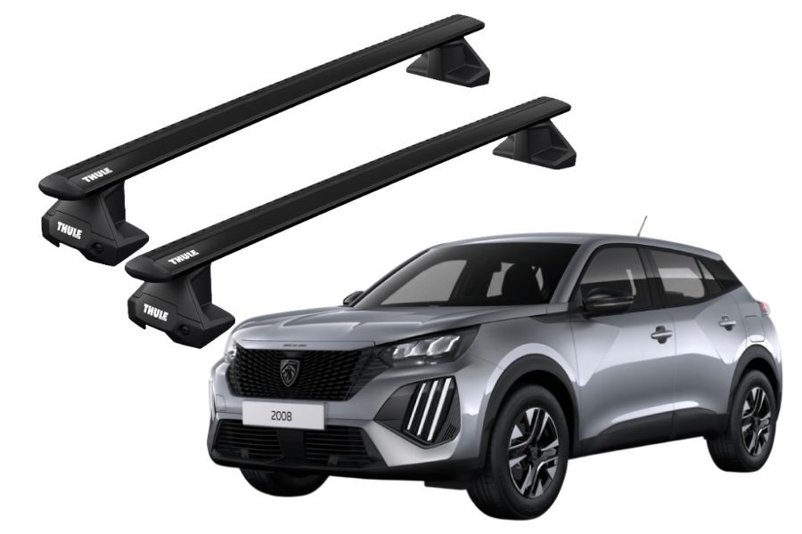 Barras THULE EVO WingBar para autos PEUGEOT 2008 desde 2020 negro