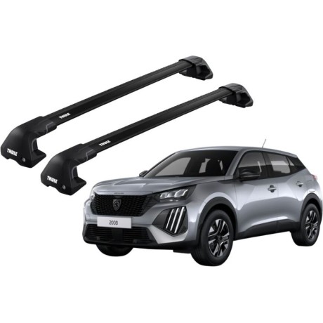 Barras THULE EDGE Flush para autos PEUGEOT 2008 desde 2020 negro