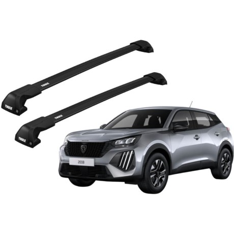 Barras THULE EDGE Flush para autos PEUGEOT 2008 desde 2020 negro