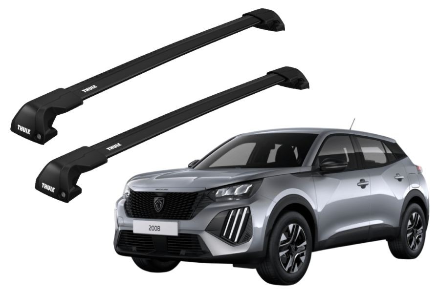Barras THULE EDGE Flush para autos PEUGEOT 2008 desde 2020 negro
