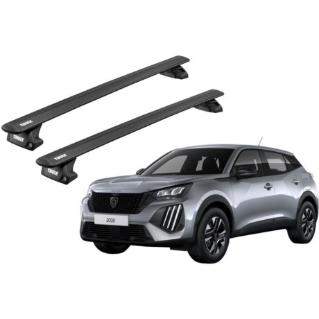 Barras THULE EVO WingBar para autos PEUGEOT 2008 desde 2020 negro