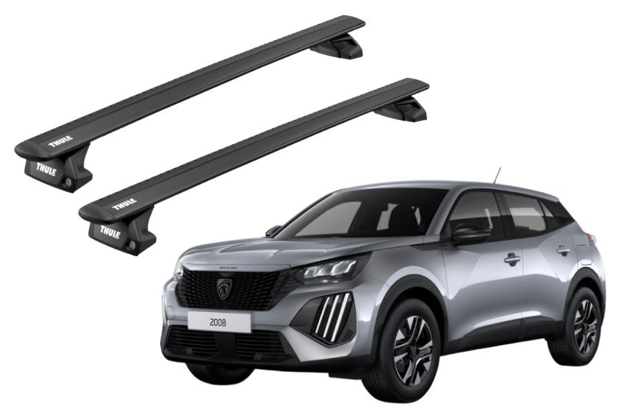 Barras THULE EVO WingBar para autos PEUGEOT 2008 desde 2020 negro