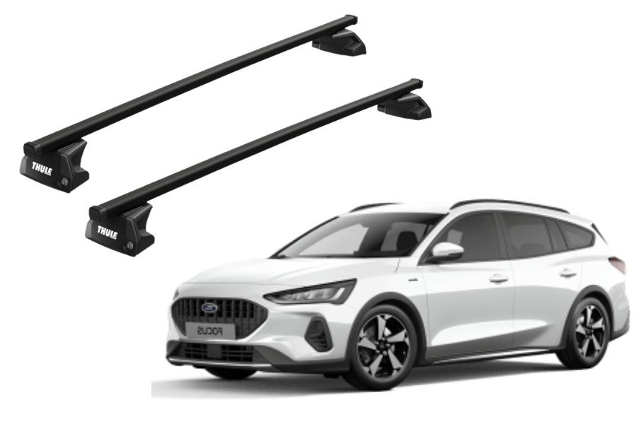 Barras THULE EVO SquareBar para autos FORD Focus Active desde 2019-2022