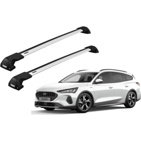 Barras THULE EDGE Flush para autos FORD Focus Active desde 2019-2022