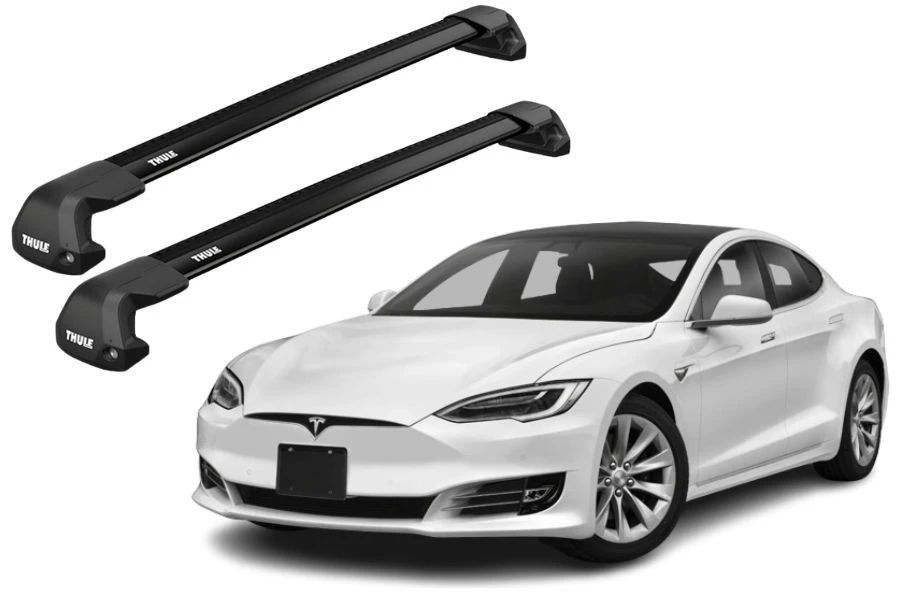 Barras THULE EDGE Flush para autos TESLA Model S (From July 2015) desde 2015-2017 negro