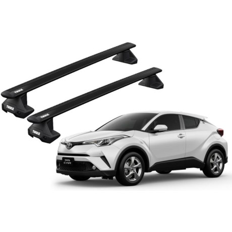 Barras THULE EVO WingBar para autos TOYOTA C-HR desde 2017-2022 negro