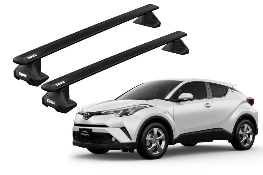 Barras THULE EVO WingBar para autos TOYOTA C-HR desde 2017-2022 negro