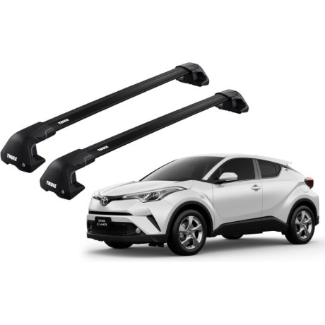Barras THULE EDGE Flush para autos TOYOTA C-HR desde 2017-2022 negro