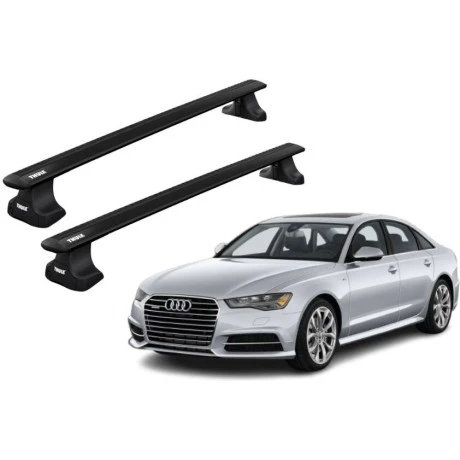 Barras THULE WingBar para autos AUDI A6 2011 a 2018 negro