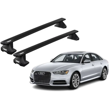 Barras THULE EVO WingBar para autos AUDI A6 2011 a 2018 negro