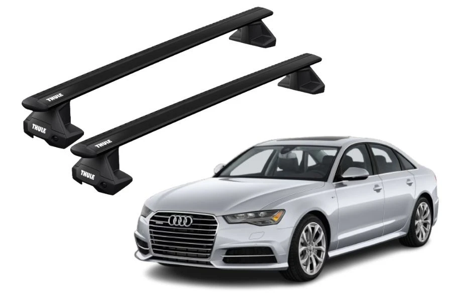 Barras THULE EVO WingBar para autos AUDI A6 2011 a 2018 negro