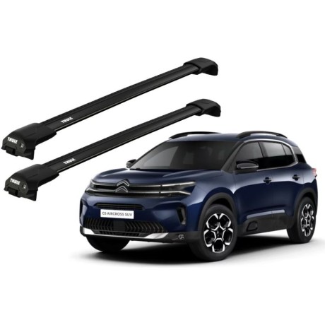 Barras THULE EDGE Flush para autos CITROEN C5 Aircross desde 2019 negro