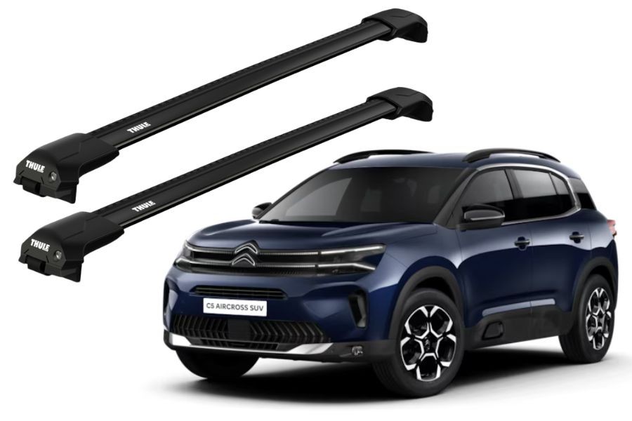 Barras THULE EDGE Flush para autos CITROEN C5 Aircross desde 2019 negro