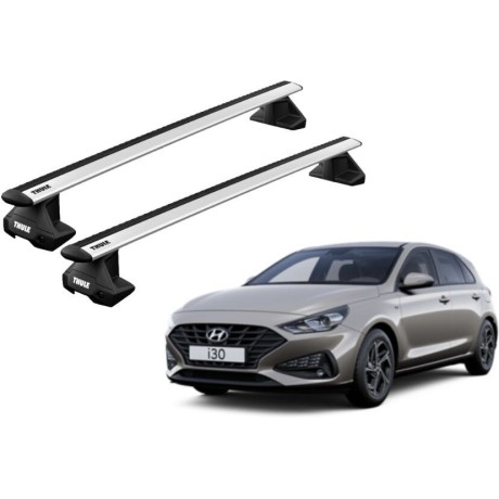 Barras THULE EVO WingBar para autos HYUNDAI i30 desde 2017-2019