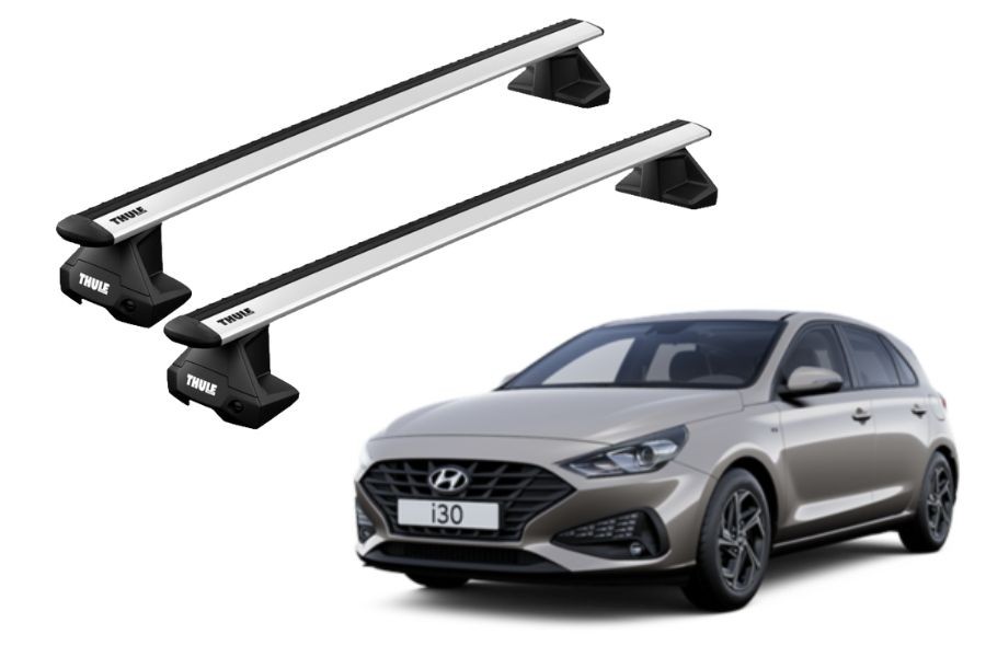 Barras THULE EVO WingBar para autos HYUNDAI i30 desde 2017-2019