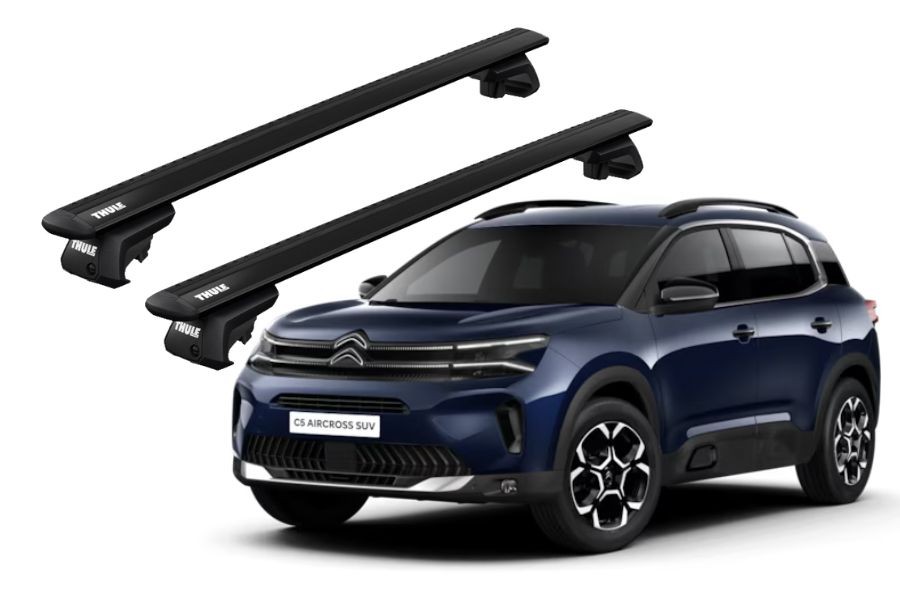 Barras THULE EVO WingBar para autos CITROEN C5 Aircross desde 2019 negro