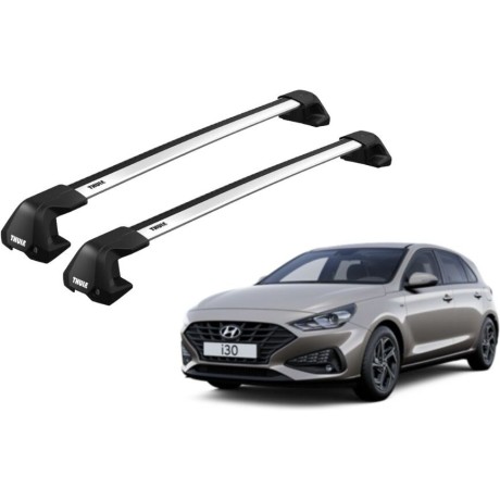 Barras THULE EDGE Flush para autos HYUNDAI i30 desde 2017-2019