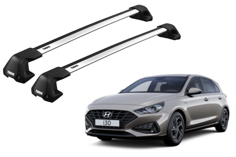Barras THULE EDGE Flush para autos HYUNDAI i30 desde 2017-2019