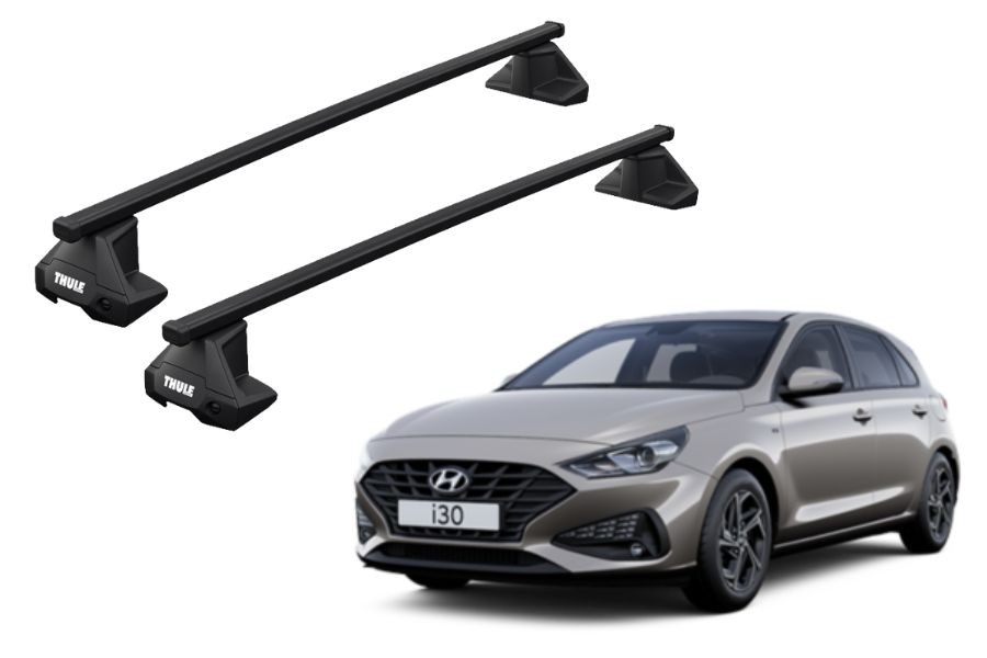 Barras THULE EVO SquareBar para autos HYUNDAI i30 desde 2017-2019