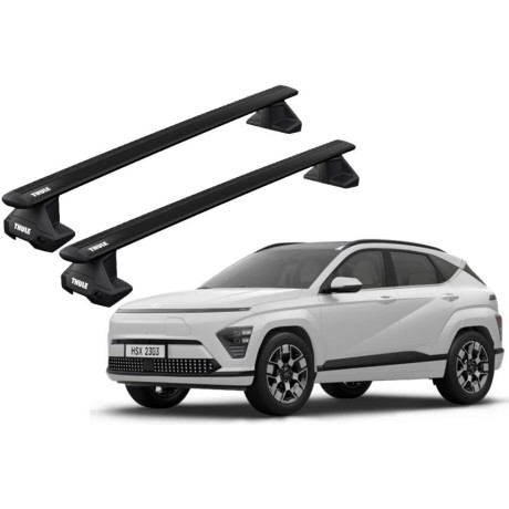 Barras THULE EVO WingBar para autos HYUNDAI KONA desde 2023 negro