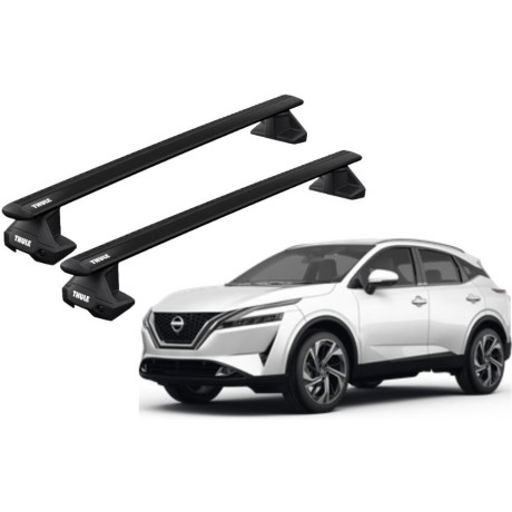 Barras THULE EVO WingBar para autos NISSAN Qashqai desde 2023 negro