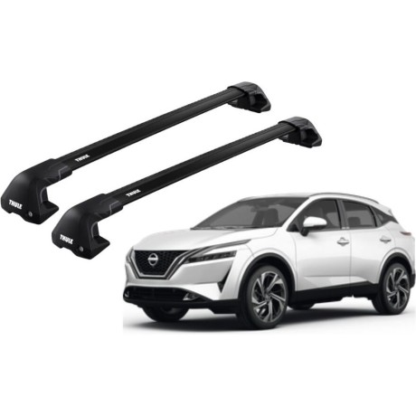 Barras THULE EDGE Flush para autos NISSAN Qashqai desde 2023 negro
