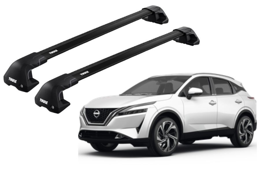 Barras THULE EDGE Flush para autos NISSAN Qashqai desde 2023 negro