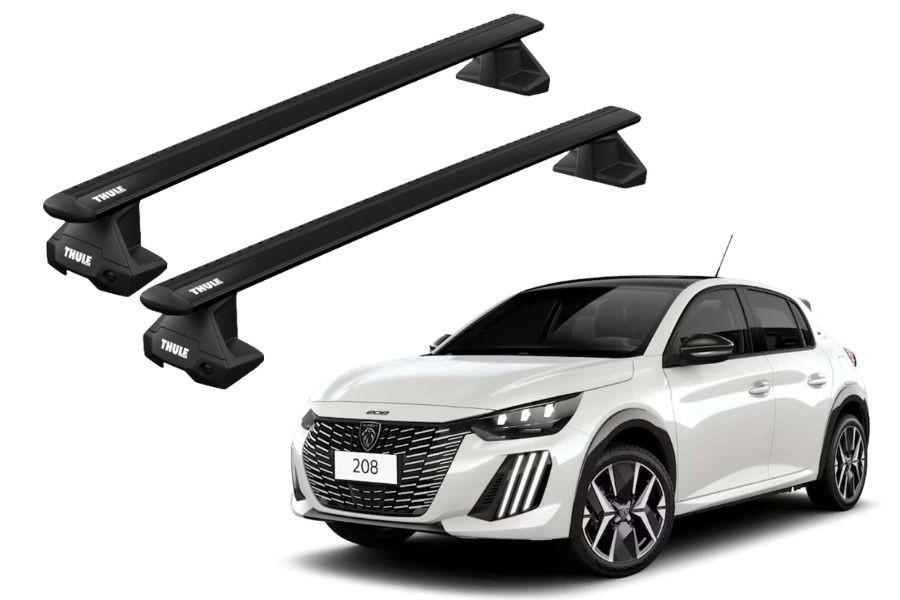 Barras THULE EVO WingBar para autos PEUGEOT 208 desde 2020 negro