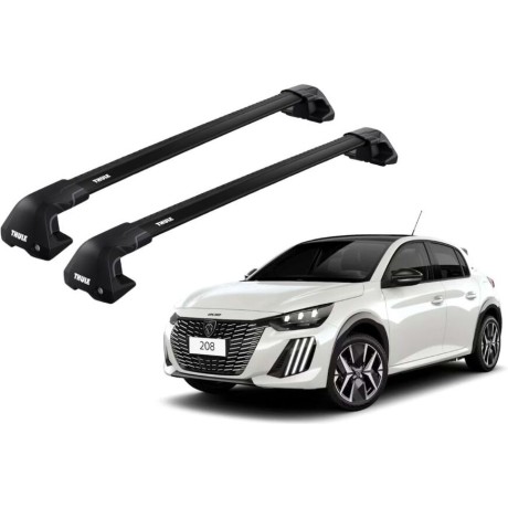 Barras THULE EDGE Flush para autos PEUGEOT 208 desde 2020 negro