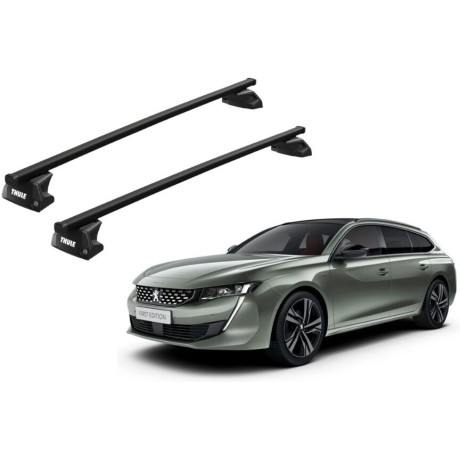 Barras THULE EVO SquareBar para autos PEUGEOT 508 SW 2011 a 2018