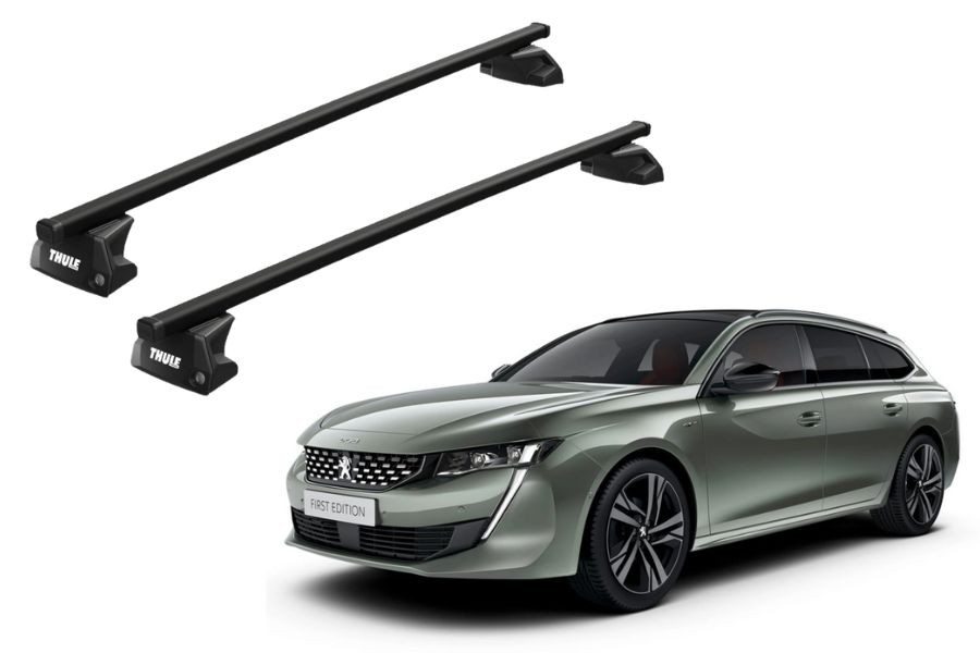Barras THULE EVO SquareBar para autos PEUGEOT 508 SW 2011 a 2018