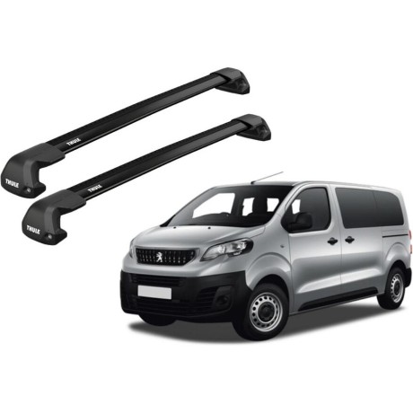 Barras THULE EDGE Flush para Van PEUGEOT Expert desde 2016 a 2024 negro