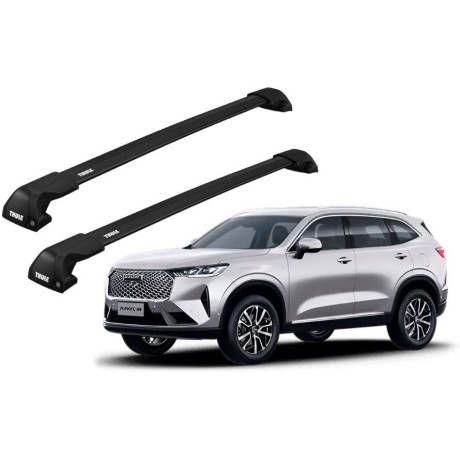 Barras THULE EDGE Flush para autos HAVAL H6 desde 2021 negro