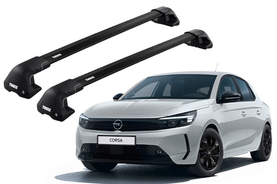 Barras THULE EDGE Flush para autos OPEL Corsa F desde 2020 negro