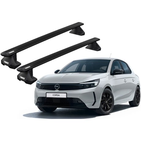 Barras THULE EVO WingBar para autos OPEL Corsa F desde 2020 negro