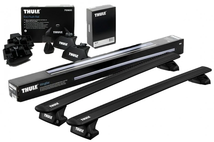 Barras THULE EVO WingBar para autos HYUNDAI Creta desde 2017 - 2022 negro