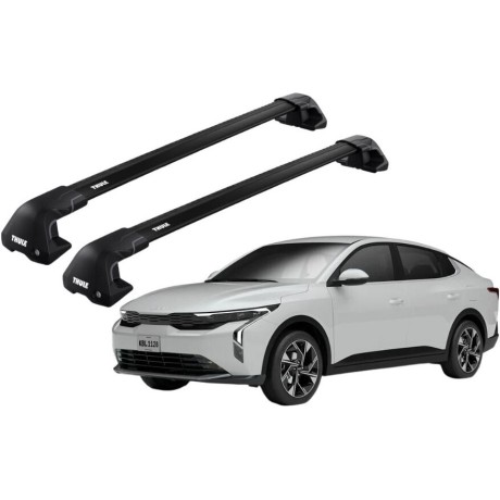 Barras THULE EDGE Flush para autos KIA K3 desde 2024 - negro