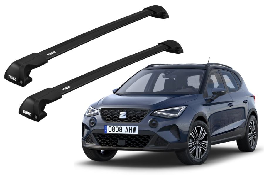 Barras THULE EDGE Flush para autos SEAT Arona desde 2018 negro