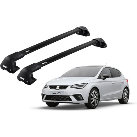 Barras THULE EDGE Flush para autos SEAT Ibiza desde 2017 negro