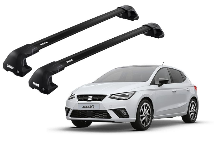 Barras THULE EDGE Flush para autos SEAT Ibiza desde 2017 negro