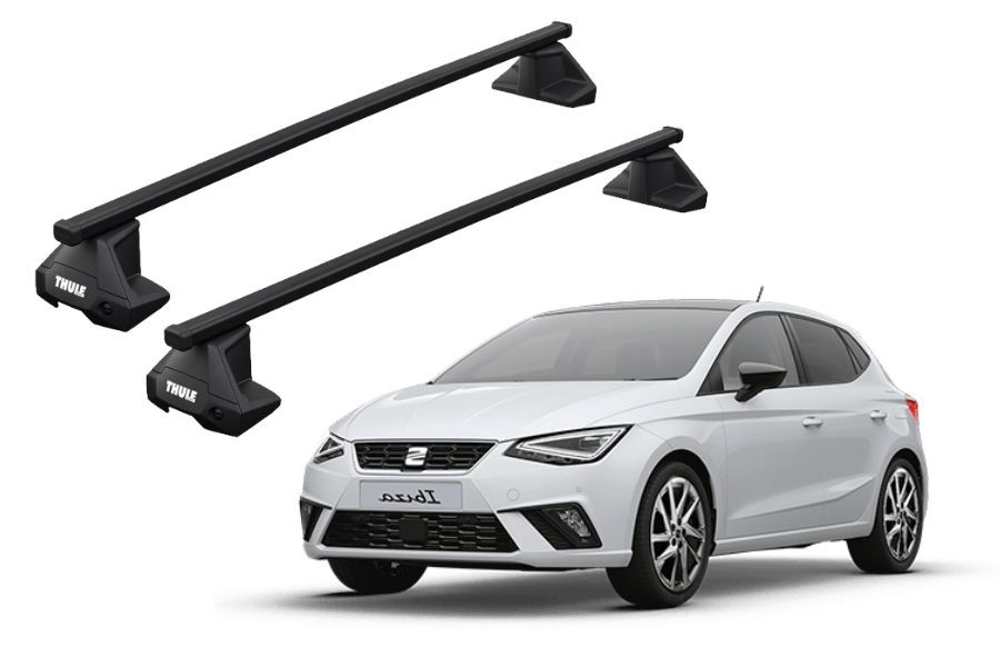 Barras THULE EVO SquareBar para autos SEAT Ibiza desde 2017