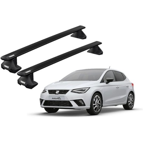 Barras THULE EVO WingBar para autos SEAT Ibiza desde 2017 negro