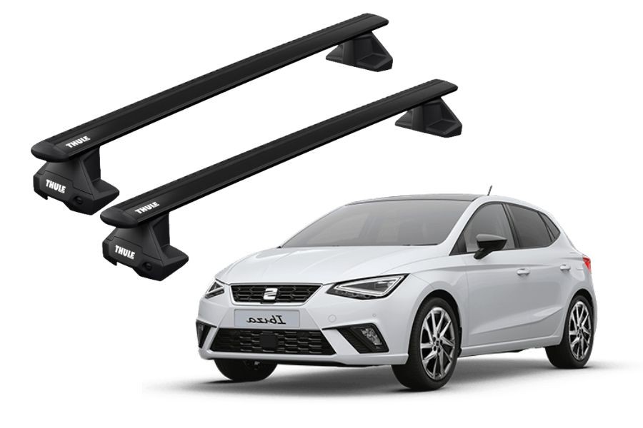 Barras THULE EVO WingBar para autos SEAT Ibiza desde 2017 negro