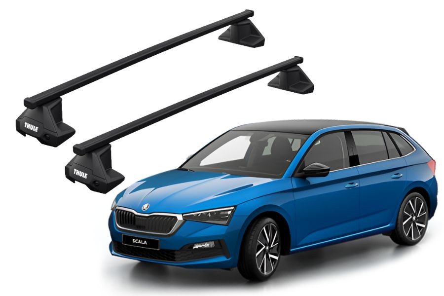 Barras THULE EVO SquareBar para autos SKODA Scala desde 2019