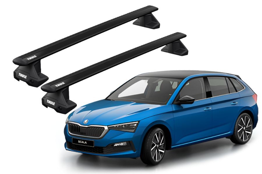 Barras THULE EVO WingBar para autos SKODA Scala desde 2019 negro