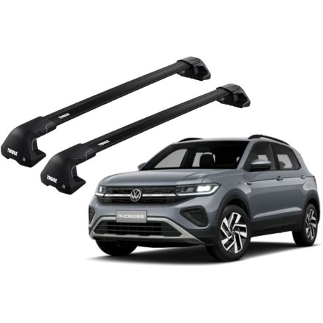 Barras THULE EDGE Flush para autos VOLKSWAGEN T-Cross desde 2019 negro